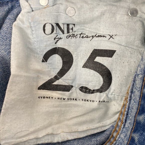 SOLD One Teaspoon Chargers Distress Denim Shorts - Picture 5 of 6